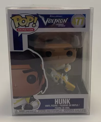 Funko Pop! HUNK #477, Voltron Legendary Defender, Dreamworks Figure w/protector