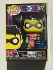 Funko Pop! Imperial heroes DC robin black light 377 Future city Exclusive w/case