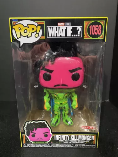 FUNKO POP ! INFINITY KILLMONGER 1058 TARGET EXCLUSIVE BLACKLIGHT 10" LA1