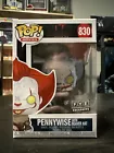 Funko POP! IT Pennywise with Beaver Hat Black and White #830 Fye Exclusive