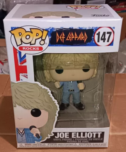 Funko POP! - Joe Elliot - Def Leppard - Rocks #147 - Near Mint NM - 80s Rock