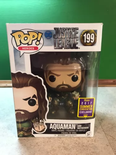 Funko POP! Justice League #199 Aquaman and motherbox (2017 Summer Convention)