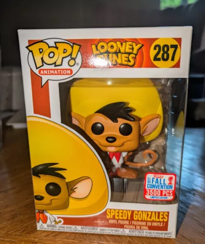 Funko POP! Looney Tunes SPEEDY GONZALES #287 NYCC Fall Convention RARE Vinyl Fig