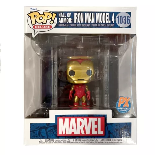 Funko Pop Marvel #1036 Iron Man Hall of Armor Model 4 Deluxe Vinyl Bobble Figure