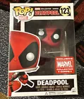 Funko Pop! Marvel #123 - Deadpool (leaping) Marvel Collector Corps Exclusive