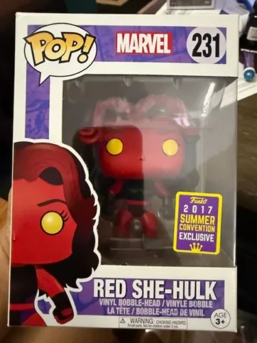 Funko Pop! Marvel #231 Red She-Hulk - 2017 SDCC Exclusive