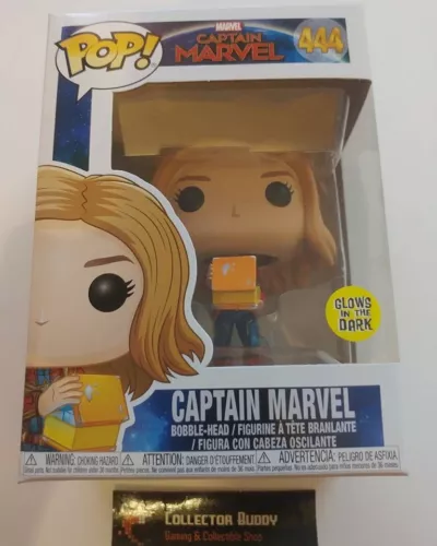 Funko Pop! Marvel 444 Captain Marvel with Lunch Box Glow in the Dark Pop FU37685