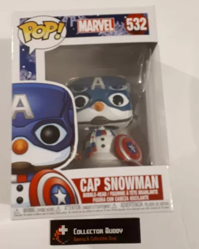 Funko Pop! Marvel 532 Cap Snowman Holiday Captain America Pop Vinyl Figure