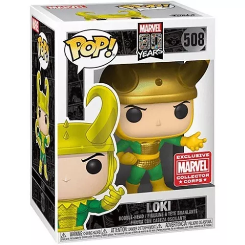 Funko POP! Marvel 80th Anniversary Vinyl Figure LOKI (First Appearance) #508 *NM