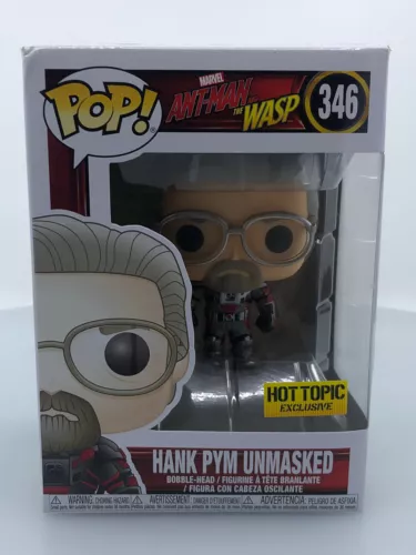 Funko POP! Marvel Ant-Man and the Wasp Hank Pym Unmasked #346 DAMAGED BOX