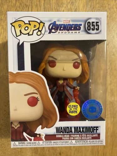 Funko Pop! Marvel Avengers Endgame 855 Wanda Maximoff Pop in A Box Glows in Dark