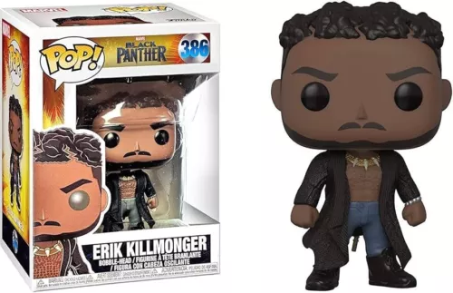 Funko POP! Marvel Black Panther Erik Killmonger #386 New Free P&P