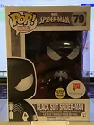 Funko Pop Marvel Black Suit Spider-man 79 GITD Walgreens Excl. NM