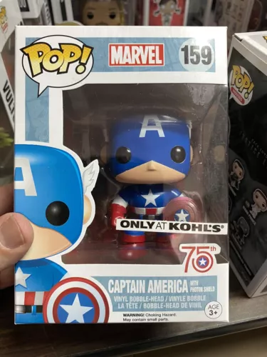 Funko Pop! Marvel Captain America With Photon Shield #159 Kohls Exc Vinyl Figure