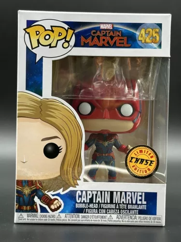 Funko Pop! Marvel: Captain Marvel - Captain Marvel 425 (Masked) - Chase