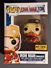 Funko Pop! Marvel Civil War Iron Man (Unmasked) #136 Hot Topic Exclusive