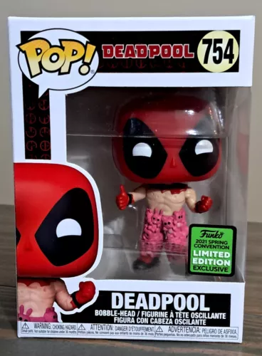 Funko POP! Marvel: Deadpool - Deadpool (with Teddy Pants) #754 ECCC Shared Excl.