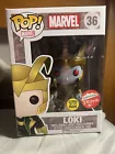 FUNKO POP! Marvel Fugitive Toys Exclusive Glow In The Dark Loki #36 Vaulted