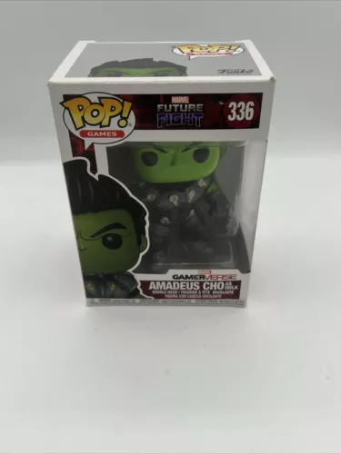 Funko Pop! Marvel Future Fight Gamerverse: Amadeus Cho as Hulk #336 Box Damage