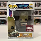 Funko Pop Marvel Guardians of the Galaxy Groot Mixed Tape Collector Corps 260