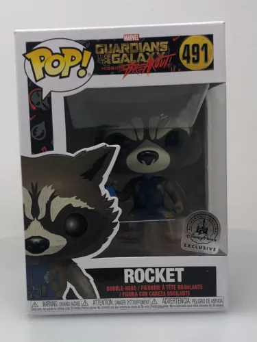 Funko POP! Marvel Guardians of the Galaxy Rocket Mission Breakout #491 DAMAGED