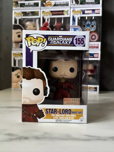 Funko POP! Marvel Guardians of the Galaxy Star-Lord with mix tape #155