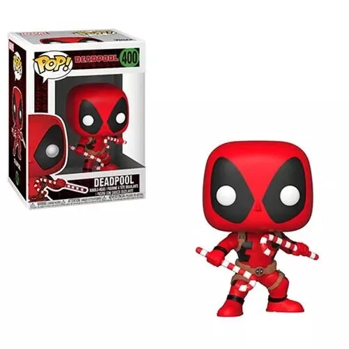 Funko Pop! Marvel Holiday Deadpool with Candy Canes Vinyl Figure #400 Christmas