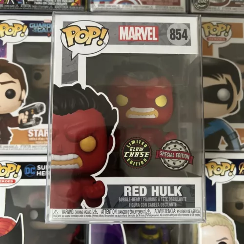 Funko Pop Marvel Red Hulk Glow In The Dark Chase Limited Edition #854