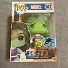 Funko POP! Marvel She-Hulk #147 Glow In The Dark Comikaze Exclusive (Damaged)