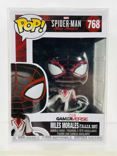 Funko Pop! Marvel Spider-Man #768 Miles Morales (T.R.A.C.K. Suit) Bobble-Head