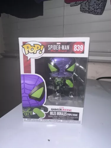 FUNKO POP! Marvel Spider-Man Miles Morales Purple Reign #839 Gamerverse