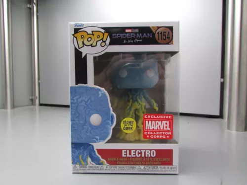 Funko Pop! Marvel Spider-Man No Way Home Electro GITD Collector Corps 1154