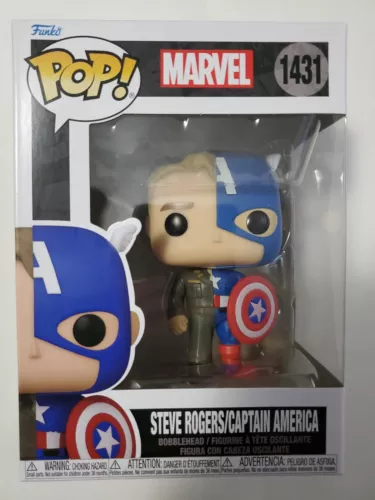 Funko Pop Marvel Split - Steve Rogers / Captain America #1431 Figure In Hand