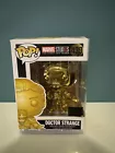 Funko Pop Marvel Studios  Doctor Strange 439 Gold Chrome Exclusive Figure