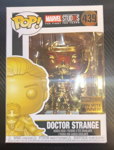 Funko POP!  Marvel Studios: Doctor Strange Gold Chrome - 439 W/PROTECTOR