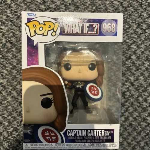 Funko Pop Marvel Studios What If...? Captain Carter Stealth Suit #968 Brand New