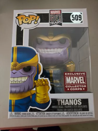 Funko Pop! Marvel Thanos #509 - Collector Corps Exclusive - 80th + Protector