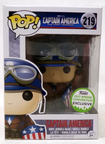 Funko Pop! Marvel The First Avenger 219 Captain America 2017 Spring Vinyl Figure