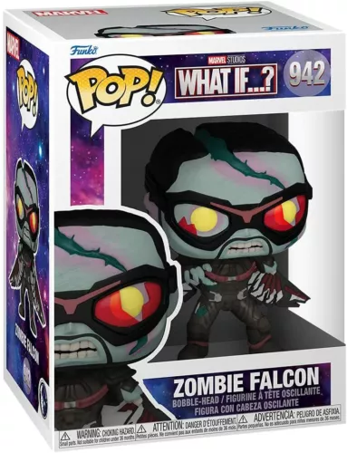 Funko Pop Marvel What If...? Zombie Falcon #942 Vinyl Figure NIB