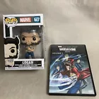 Funko Pop! Marvel - X-Men Logan Bobblehead in Tanktop #647 Along With A DVD.