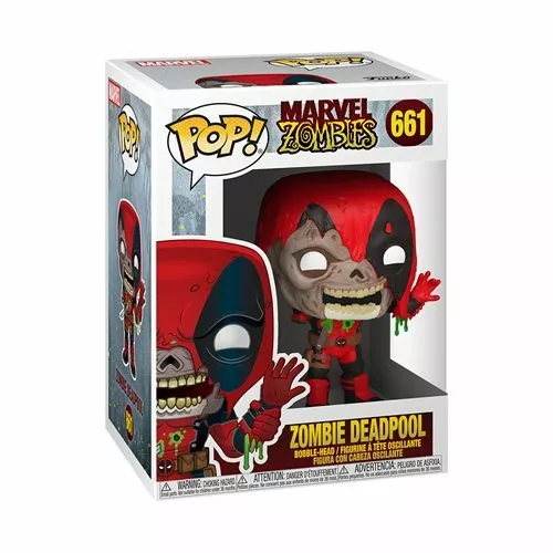 Funko Pop Marvel Zombies Deadpool 661 Superhero Horror Movie Monster Dead Figure