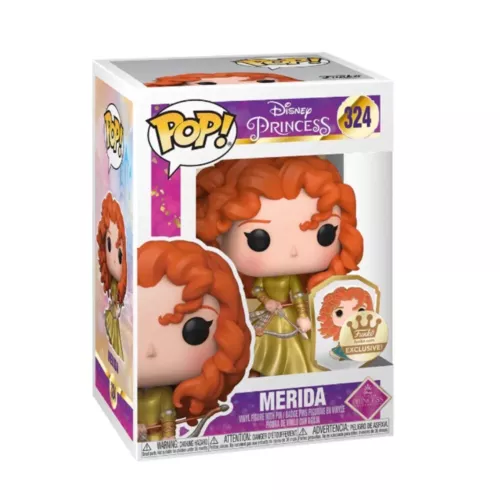 Funko POP! Merida Disney Princess Gold with Pin Funko Exclusive #324