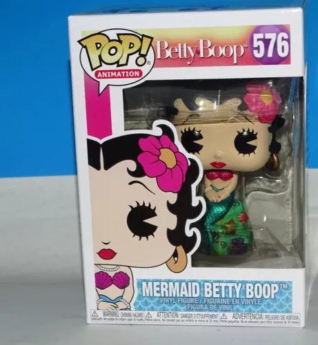 Funko pop! Mermaid Betty Boop   #576 Rare +P/Protector