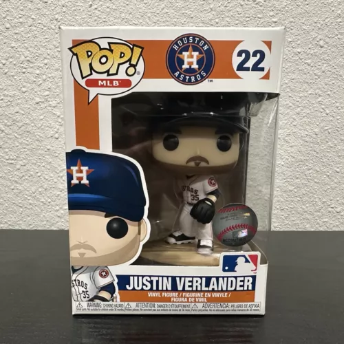 Funko Pop! MLB Justin Verlander Houston Astros #22 Vinyl Figure NEW - SEE PICS