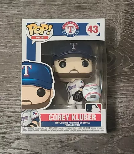 FUNKO Pop! MLB TEXAS RANGERS Baseball COREY KLUBER #43 Collectible Vinyl Figure