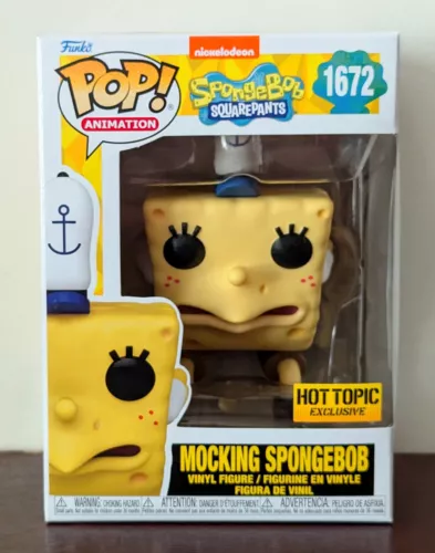 Funko Pop! Mocking SpongeBob #1672 Hot Topic Exclusive with Protector