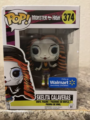 Funko Pop! Monster High Skelita Calaveras #374 Walmart Exclusive Some Box Wear