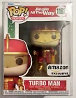 FUNKO POP MOVIES 1162 JINGLE ALL THE WAY TURBO MAN FIGURE with PROTECTOR AMAZON