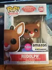 Funko Pop Movies #1260 Rudolph The Red Nose Reindeer Flocked Amazon Exclusive