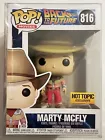 FUNKO POP MOVIES 816 BACK TO THE FUTURE MARTY MCFLY with PROTECTOR HOT TOPIC